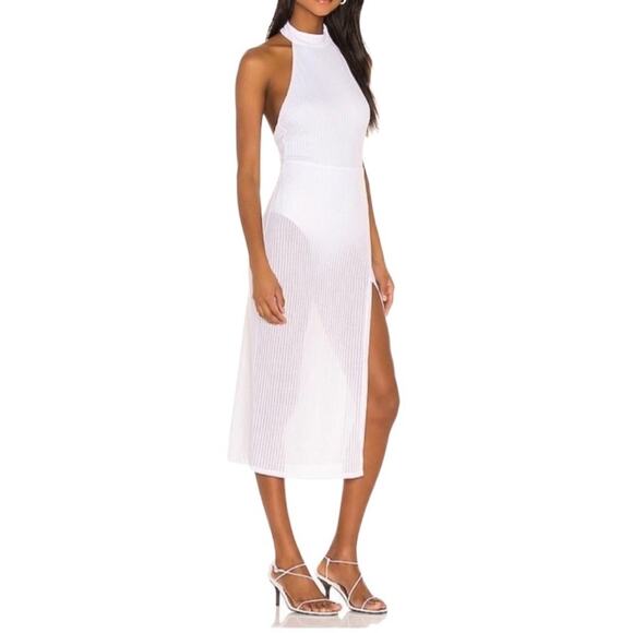 SONG OF STYLE Backless Bodycon Dress Women XS Attach Bodysuit Mesh Fairy Boho - Picture 2 of 12